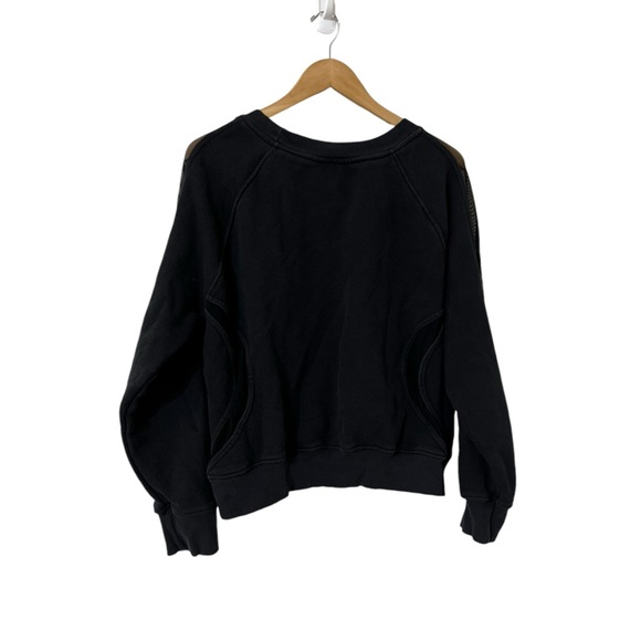 GOOD AMERICAN Mesh Sweatshirt Pullover Sweater Top - Picture 7 of 13